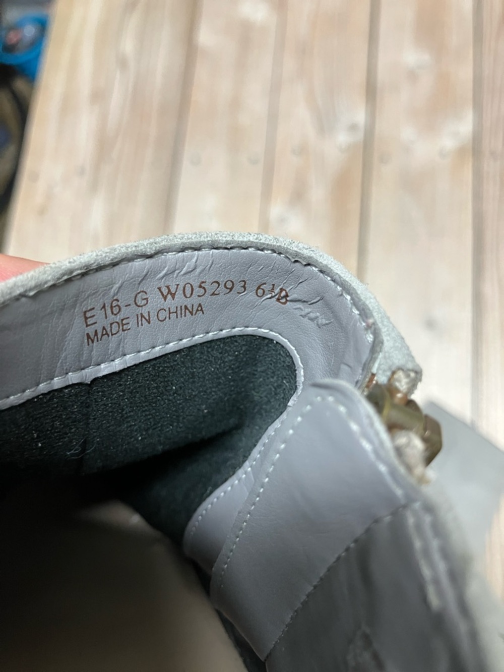Cole Haan Gray Suede Ankle Booties with Block Heel - Picture 3 of 9